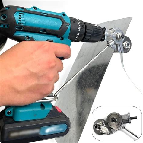 sheet metal shear drill attachment